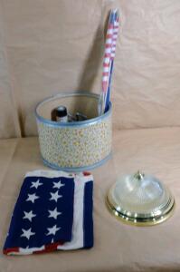 (1) 4 x 6 Foot American Flag, (1) Flush Mount Celling Light & Assorted Household Hardware