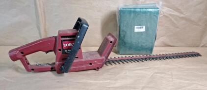 (1) TORO Electric Corded 22" Hedge Trimmer & (1) 72-Gallon Yard Clean Up Bag