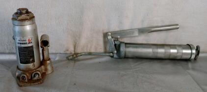 (1) 6-Ton Bottle Jack & (1) Grease Gun