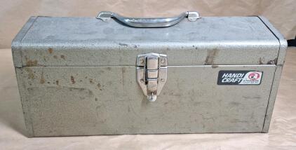(1) Metal Toolbox W/ Assorted Hand Tools