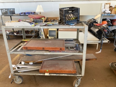 Rolling Cart of Assorted Tools