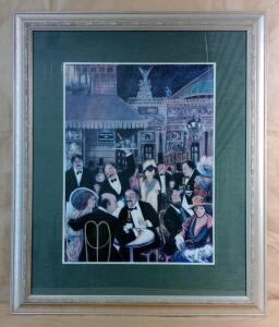 (1) Large Framed Wall Art Print Of Boulevard Des Capucines By Guy Buffet