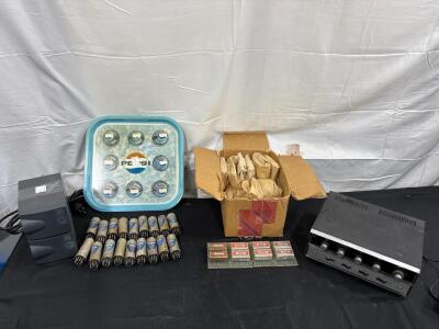 Lafayette LA-224B Solid State Stereo Amplifier, AMETEK Powervar Ground Guard power conditioner, Tools & More