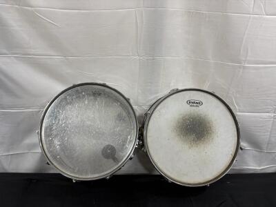14" Snare Drums with Remo & Evans Heads, Metal Shells, Chrome Finish