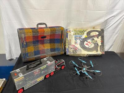Suitcase, Drone, & Car Set