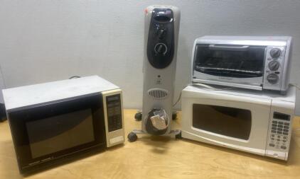 Sharp Microwave/ Walmart Microwave/ Black&Decker Toaster Oven/ Pelonis Space Heater ( All Power On )