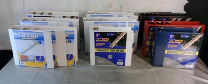 (23) Assorted 3" Ring Binders