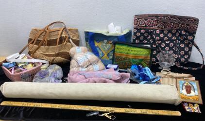 (4) Bags - Ribbons - Yarn and so Much More