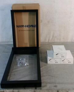 (1) 2-Peice NXN-Home 22" Metal Legs Set, Matte Black Finish & (3) ProMax Privacy Locksets, Satin Chrome Finish