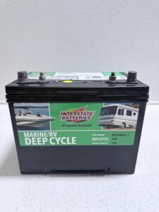 Interstate Batteries HD24MDC-1 Marine/RV Deep Cycle Battery, 12V, 690 MCA