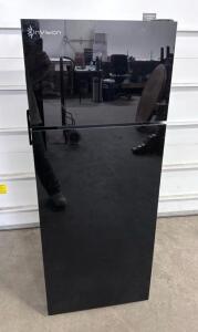 InVision Top Freezer Refrigerator, Black, Approx. 10-18 cu ft Capacity