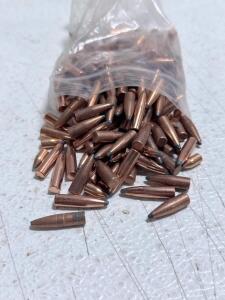 Ammunition Bullets, Copper, Approx. 100 Bullets, Likely .223 Caliber