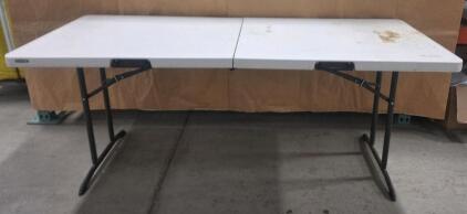 (1) Lifetime Folding Table, 30"W x 72"L x 29"T