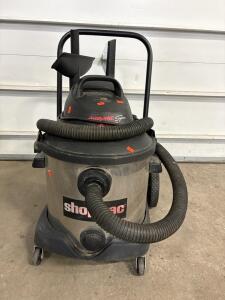 Shop-Vac Super 87757-51 Wet/Dry Vacuum, 8 gal, 4.0 HP, Stainless Tank, Attachments, Drain Port