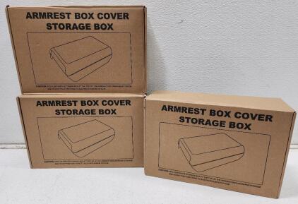 (3) Accessories Car Booster Armrest Protector Box Multifunctional Invisible Storage Box Center Console Arm Cushion Panel Pad Box