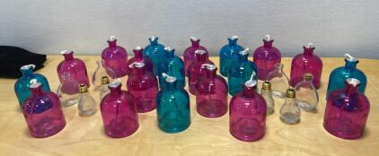 Candle Making Jars - Pink - Blue - Clear