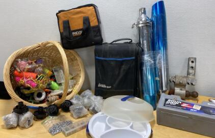 (13) Camera Lenses - Motorcycle Exhaust- Hitch - Beads and so Much More