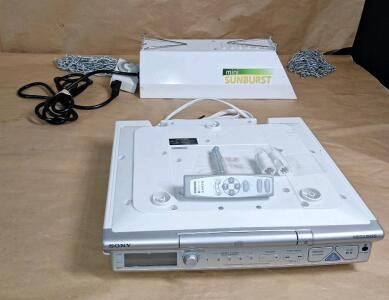 (1) HYDROFARM Mini Sunburst SBMM150S High Intensity Sodium Lighting Fixture & (1) Sony AM/FM/CD Kitchen Stereo W/ Remote