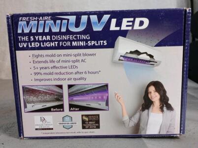 (1) Fresh-Aire UV Mini UV LED Liight System For Mini-Split Air Conditioning Units.