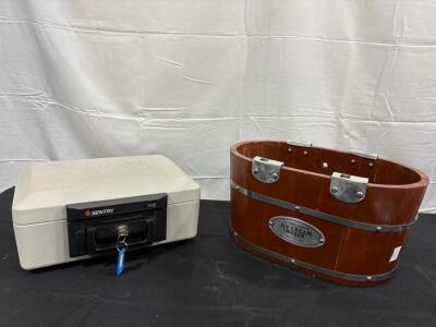 Nostalgia Double Flavor Ice Cream Maker & Sentry 1100 Safe With Key Included