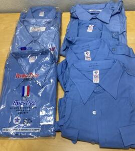 (7) 17.5 Flying Cross Service Shirts