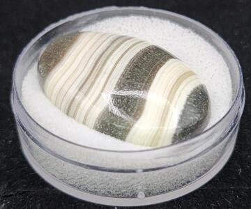(1) 54.15 Ct. Natural Striped Zebra Jasper Cabochon Gemstone