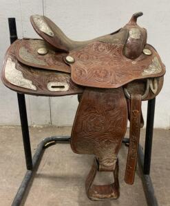 Leather Saddle- Nice Condition- (Stand Not Included)