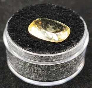 (1) 4.95 Ct. Natural VVS Citrine 14x10mm Cushion Cut Gemstone (Beautiful Ring Size)