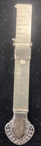 Antique Sterling Silver Measuring Stick