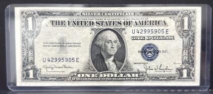 (Crisp) 1935 D Series $1 Silver Certificate, Serial U42995905E