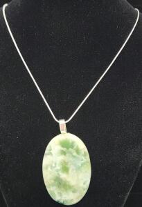 (1) 116.65 Ct. Natural Sky Hemimorphite Top Quality Gemstone Necklace