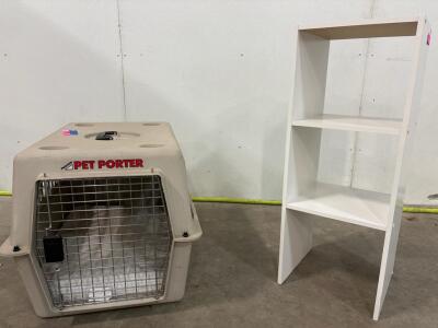 Petmate Pet Porter Pet Carrier, Metal Wire Door, Beige, Medium to Large Pets