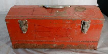 (1) Metal Toolbox & Assorted Hand Tools