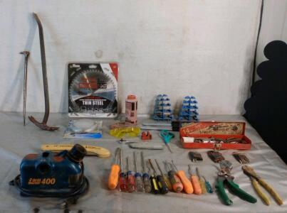 (1) Drill Doctor & Assorted Hand Tools