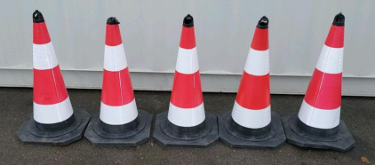 (5) Heavy Duty Traffic Cones
