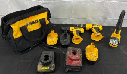 DEWALT 18-Volt Nickel Cadmium (NiCd) Cordless Power Tool Combo Kit,