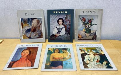 Library of Great Painters- Degas - Renoir-Cezanne-Modigliani-Gauguin-Toulouse ( Color Plates included in Each One )
