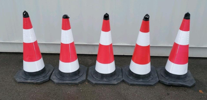 (5) Heavy Duty Traffic Cones
