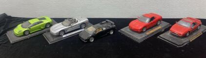 (5) 1/18th Scale Model - Metal Collectable Cars