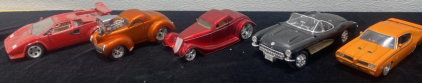 (5) 1/18th Scale Model - Metal Collectable Cars