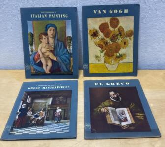 Art Book with Included Art Plates - El Greco-Van Gogh-Italian Painting-Great Masterpieces
