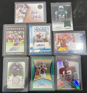 Various Football Cards Including Martin Nance, Kyle More, And John David Booty