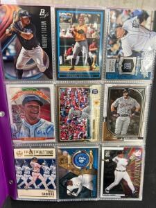 Binder of Detroit Tigers HOF/Stars Baseball Cards (100)<br/>- Miguel Cabrera, Justin Verlander, Ty Cobb, etc.