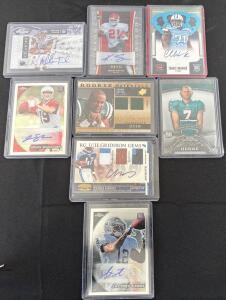Autographed NFL Rookie Cards Lot - Shonn Greene, John Skelton, Chance Warmack