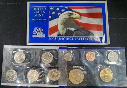(1) United States Philadelphia 2003 Uncirculated Coin Set
