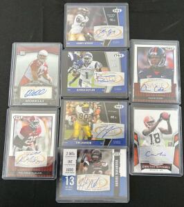 Autographed SAGE, Bowman Sterling, and Topps Sports Trading Cards, Various Players & More