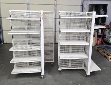Metal Shelving 4 Foot 7 Inches L &times; 3 Feet 4 Inches W