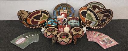 Home Made Baskets & Cards & House Decore