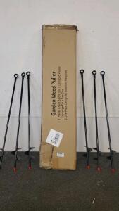 Garden Weed Puller And 6 30" Ground Archors