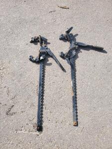 Pair Manual Steel Window Regulators, Classic Vehicle, 25" Length, Handles Included